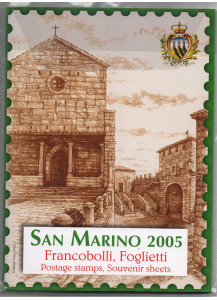 2005 - Libro Ufficiale San Marino Francobolli e Interi Postali